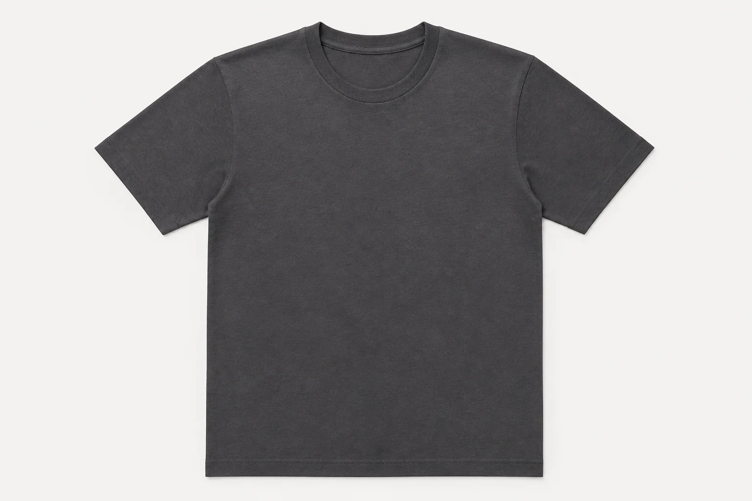 Heavyweight Blank Tee — Charcoal