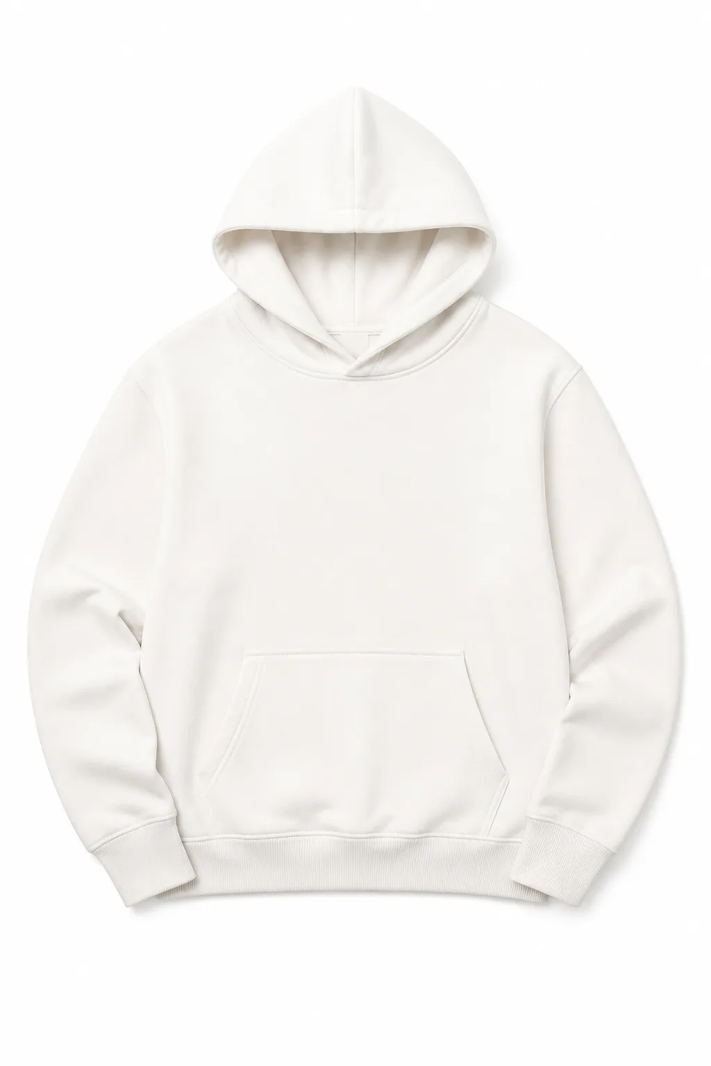 Midweight Blank Hoodie — Black