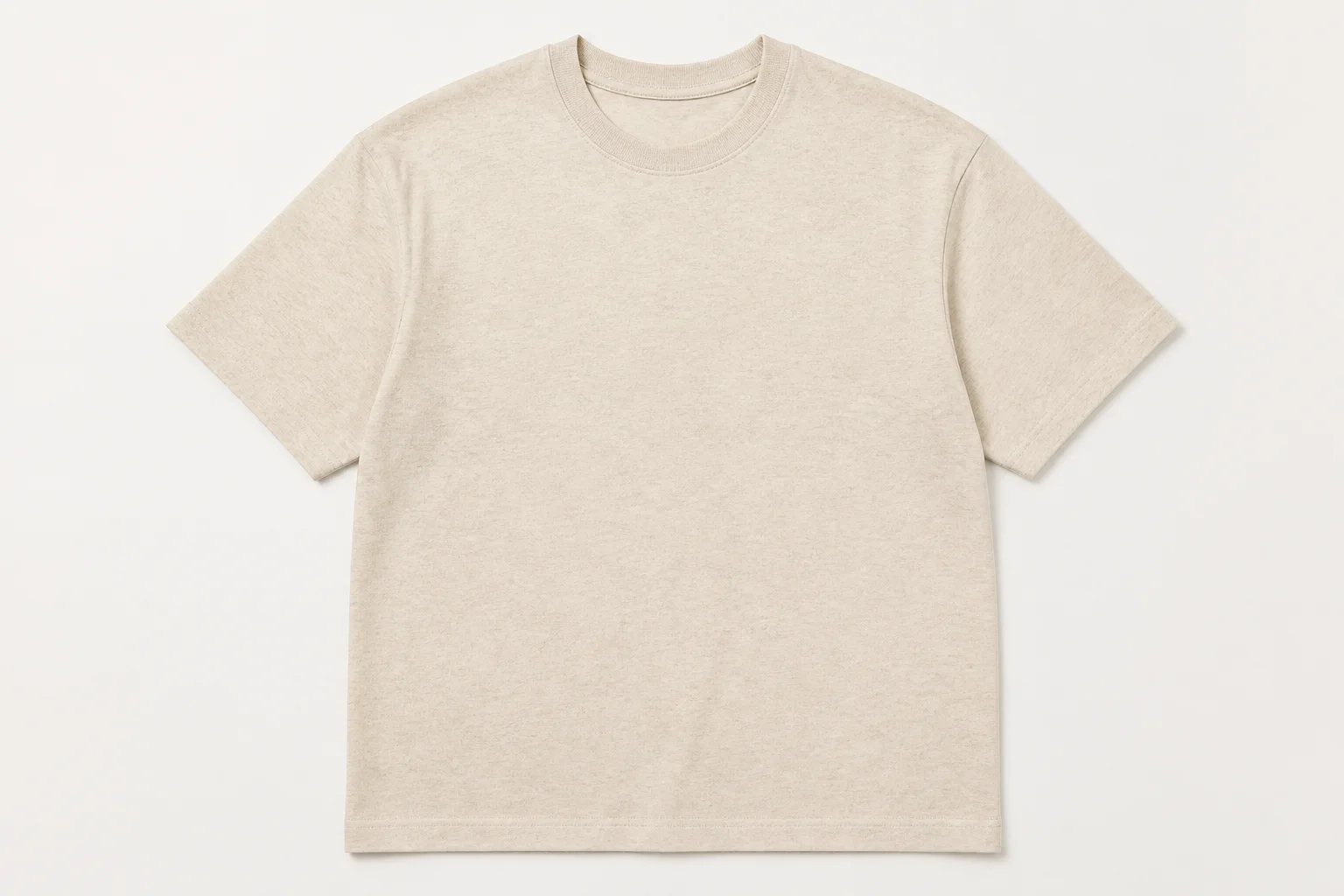 Heavyweight Blank Tee — Natural